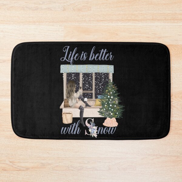 Item preview, Life Is Better With Snow Style 2 (Black Background) designed and sold by Wheeler-Styl3.
