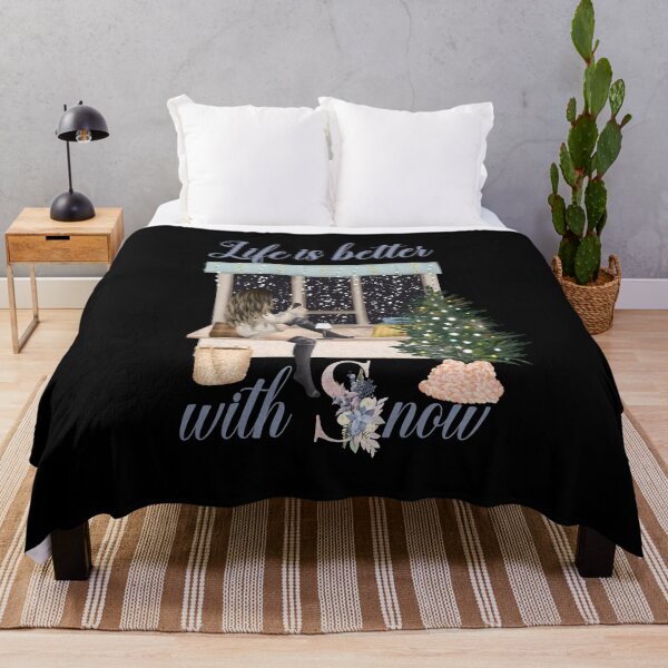 Item preview, Life Is Better With Snow Style 2 (Black Background) designed and sold by Wheeler-Styl3.