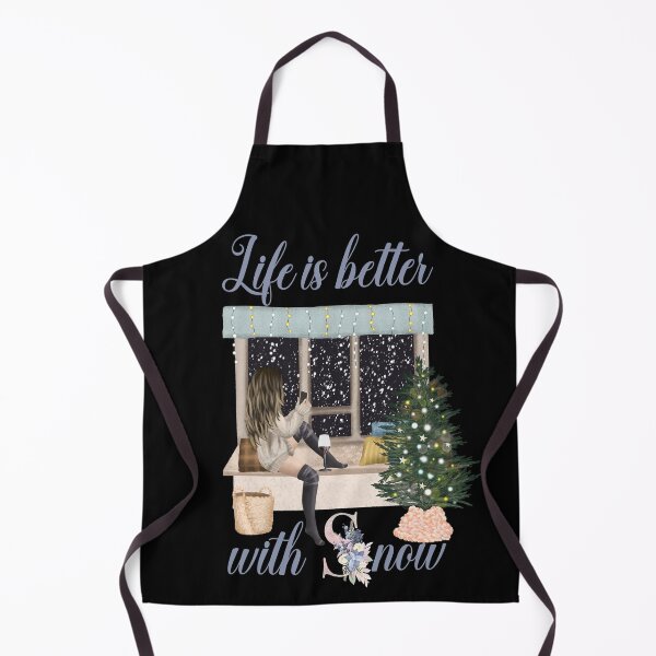 Item preview, Life Is Better With Snow Style 2 (Black Background) designed and sold by Wheeler-Styl3.