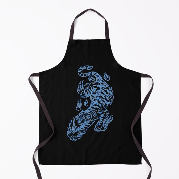 Item preview, 2022 Year of the Tiger - Flaming Blue Water Tiger designed and sold by Trinket-Trickster.