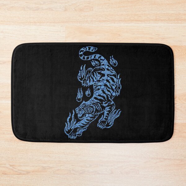 Item preview, 2022 Year of the Tiger - Flaming Blue Water Tiger designed and sold by Trinket-Trickster.
