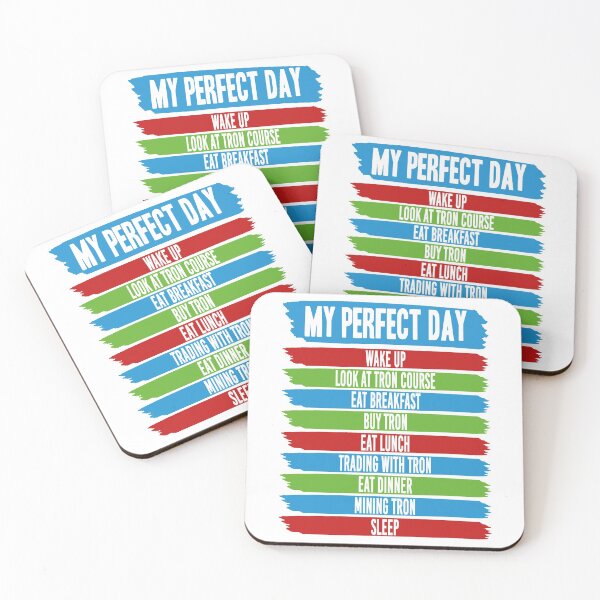Item preview, My perfect TRON day - funny crypto designed and sold by JakubkoJunak.