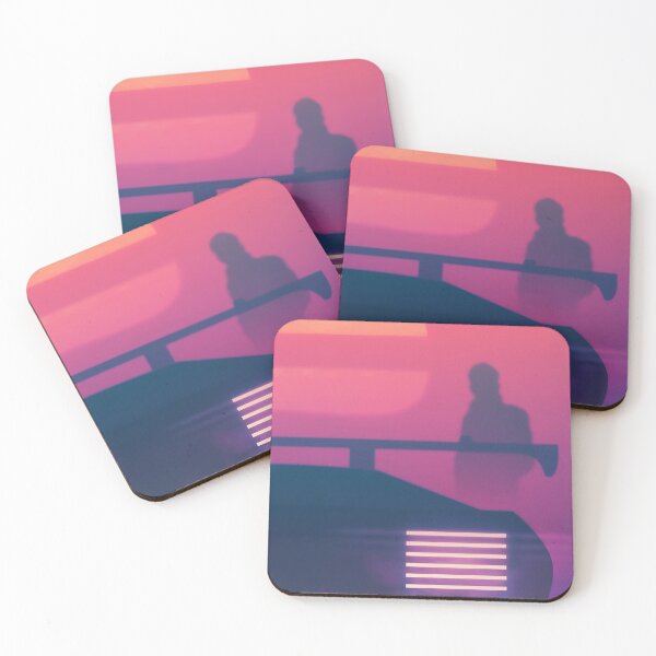 Item preview, Synthwave Abstract Retro Car Sunset Digital Art designed and sold by Rakuten Mallor.