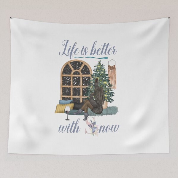 Item preview, Life Is Better With Snow Style 3 (White Background) designed and sold by Wheeler-Styl3.