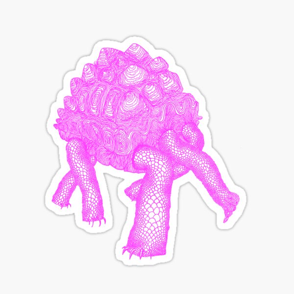 rosa schildkröte Sticker
