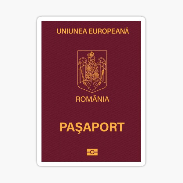 Item preview, Romania passport designed and sold by Travellerz.