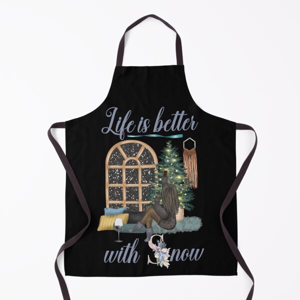 Item preview, Life Is Better With Snow Style 3 (Black Background) designed and sold by Wheeler-Styl3.