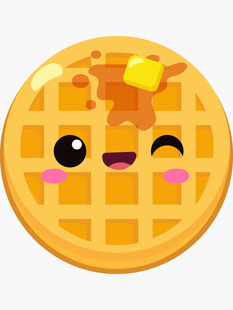 Waffle Emoji Throw Pillow for Sale by Stickers Tees & More