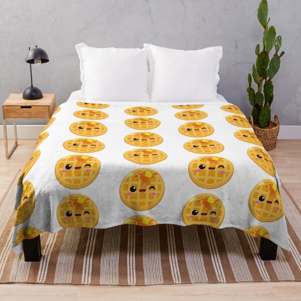 Item preview, Waffle With Syrup And Butter Breakfast Food With Face designed and sold by Simplyy  Unique.