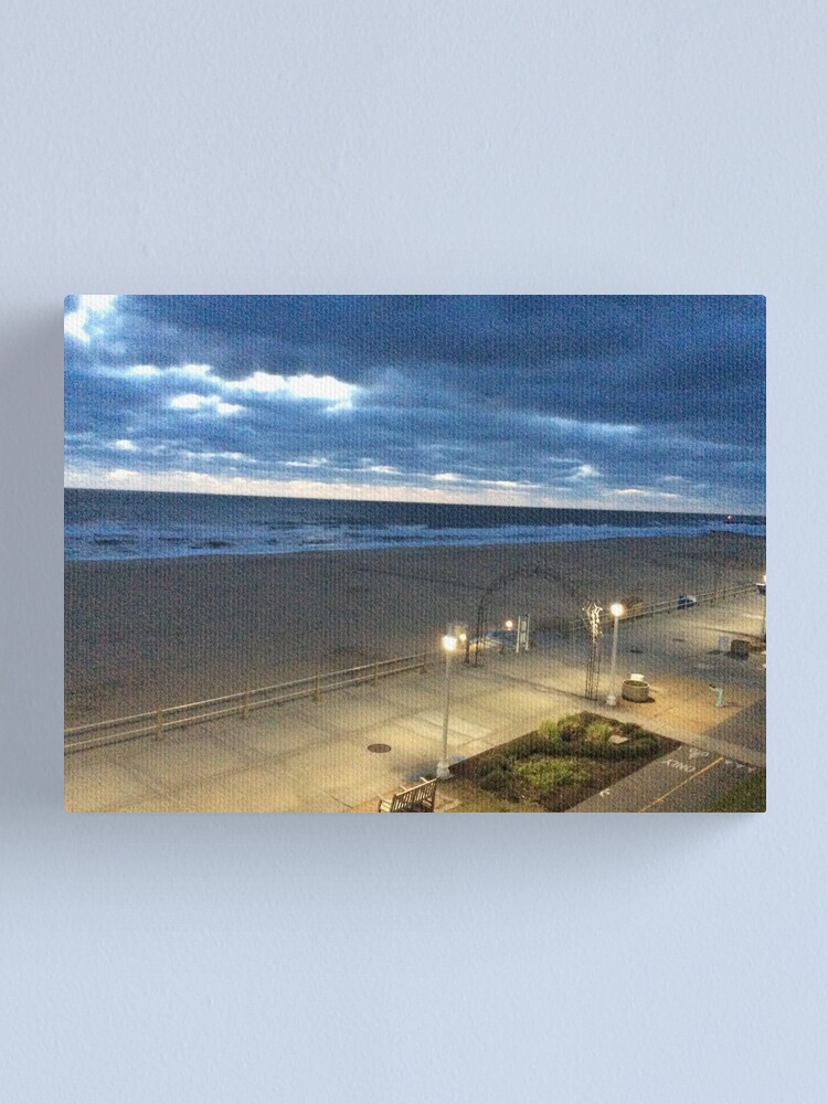 Thumbnail 2 of 3, Canvas Print, “Virginia Beach Boardwalk” designed and sold by CarmelArtist.