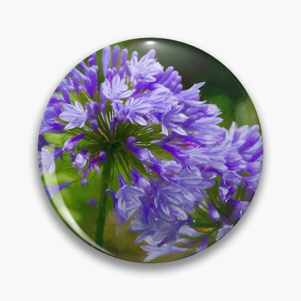 Item preview, Agapanthus Africanus Blue Brush designed and sold by Tanya C  Smith.