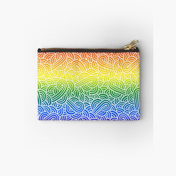 Item preview, Ombré LBGTQ colours and white swirls doodles designed and sold by savousepate.
