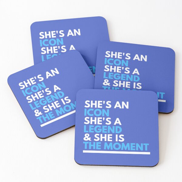 Item preview, She_s an Icon, She_s a Legend, and She is the Moment Blue   designed and sold by merchordieR.