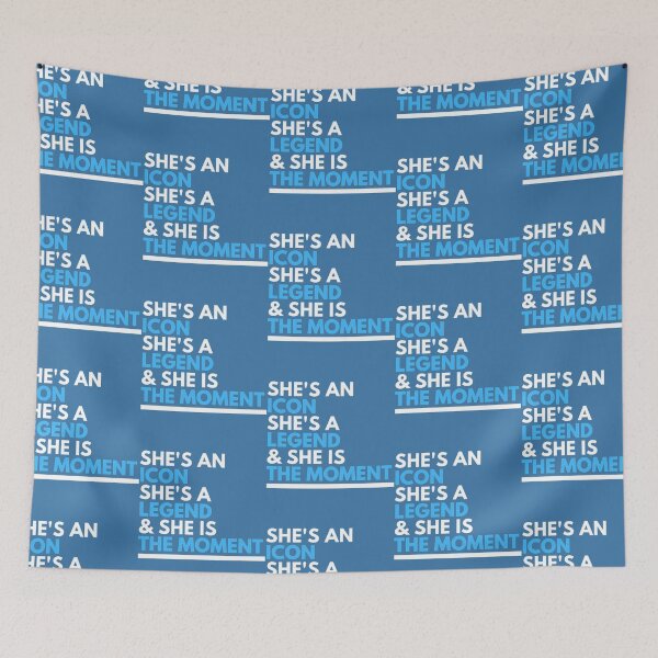 Item preview, She_s an Icon, She_s a Legend, and She is the Moment Blue   designed and sold by merchordieR.