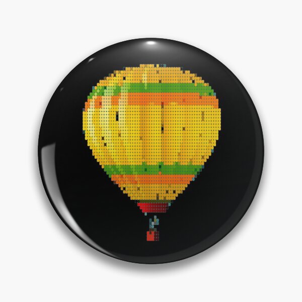 Item preview, Pixelate Hot Air Balloon designed and sold by Dynamic-Design.