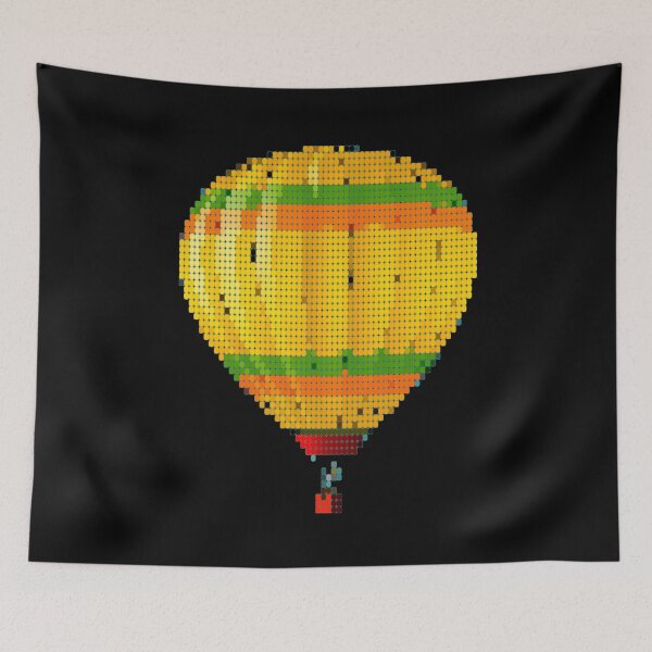 Item preview, Pixelate Hot Air Balloon designed and sold by Dynamic-Design.