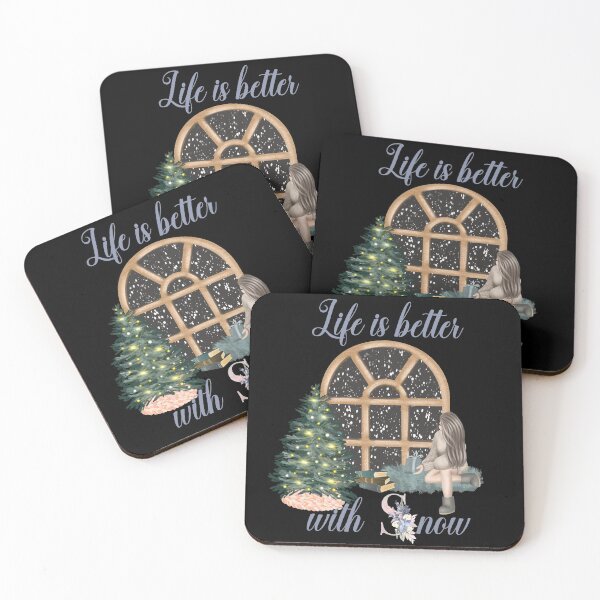 Item preview, Life Is Better With Snow Style 4 (Black Background) designed and sold by Wheeler-Styl3.