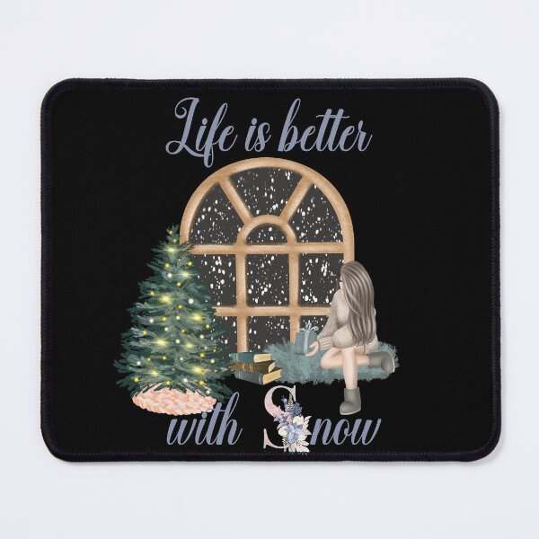 Item preview, Life Is Better With Snow Style 4 (Black Background) designed and sold by Wheeler-Styl3.