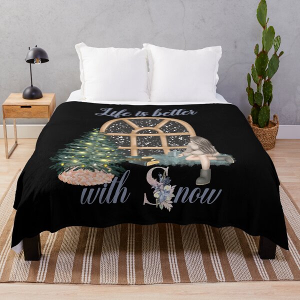 Item preview, Life Is Better With Snow Style 4 (Black Background) designed and sold by Wheeler-Styl3.