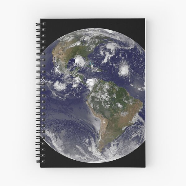 Item preview, Full Earth showing tropical storms in the Atlantic Ocean. designed and sold by StocktrekImages.