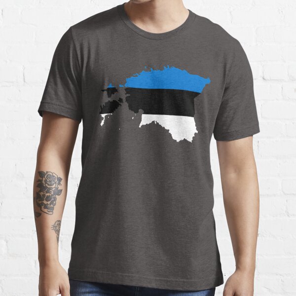 Estonia Flag Map Essential T-Shirt