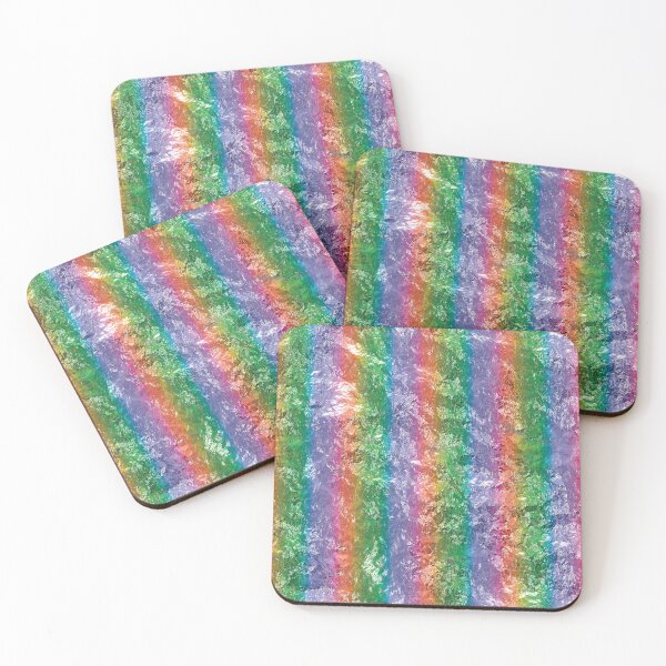 Item preview, Rough Foil Texture Rainbow_Stripes designed and sold by James-Cole.