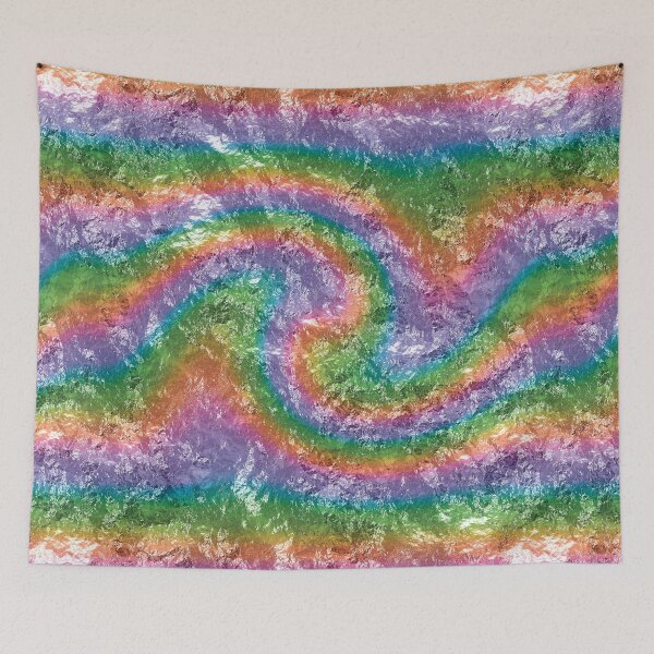 Item preview, Rough Foil Texture Rainbow Swirl designed and sold by James-Cole.