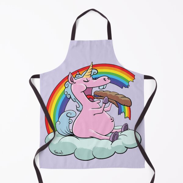 Item preview, A glutton unicorn is eating the rainbow designed and sold by Federico Distefano.