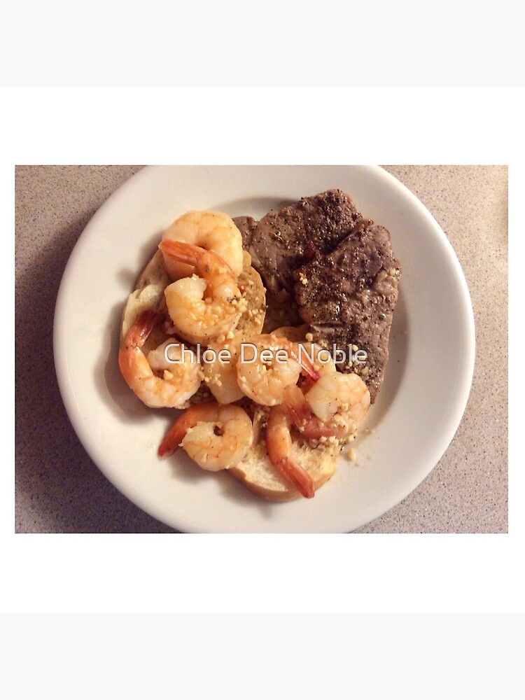 Thumbnail 4 of 4, Pillow, “Surf and Turf” ~ from ‘She Likes to Cook’ designed and sold by CarmelArtist.