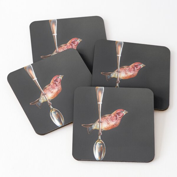 Item preview, "Vinage spoon and finch" designed and sold by Elena Kolotusha.