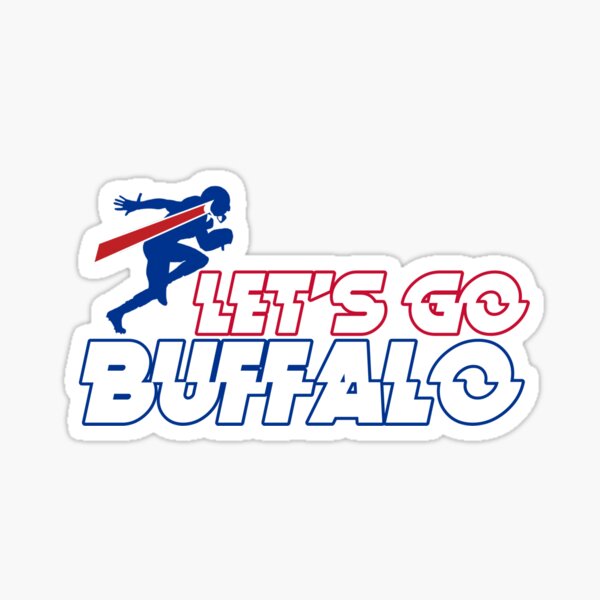 let's go buffalo Sticker for Sale by NovaTees