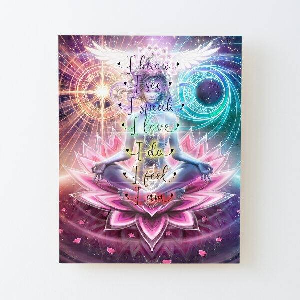 7 Chakra Wood Mounted Print