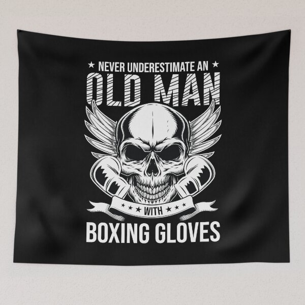Item preview, Never Underestimate An Old Man With Boxing Gloves Funny Boxing saying for boxers designed and sold by Pexilus.