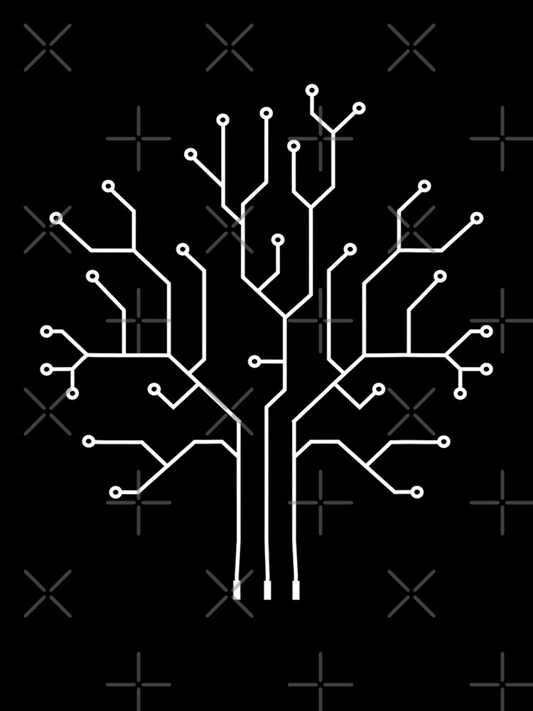 Thumbnail 3 of 3, Scarf, Funny Works Binary Tree Computer Coding - Gift For Programmers designed and sold by LPDankdesign.