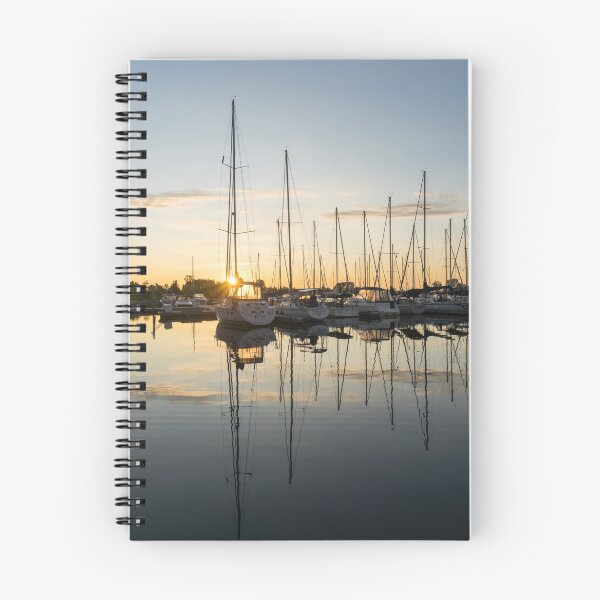 Item preview, Golden Summertime Sunrise - Reflecting on Boats and Yachts designed and sold by Georgia Mizuleva.
