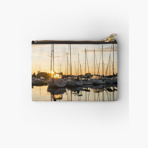 Item preview, Golden Summertime Sunrise - Reflecting on Boats and Yachts designed and sold by Georgia Mizuleva.