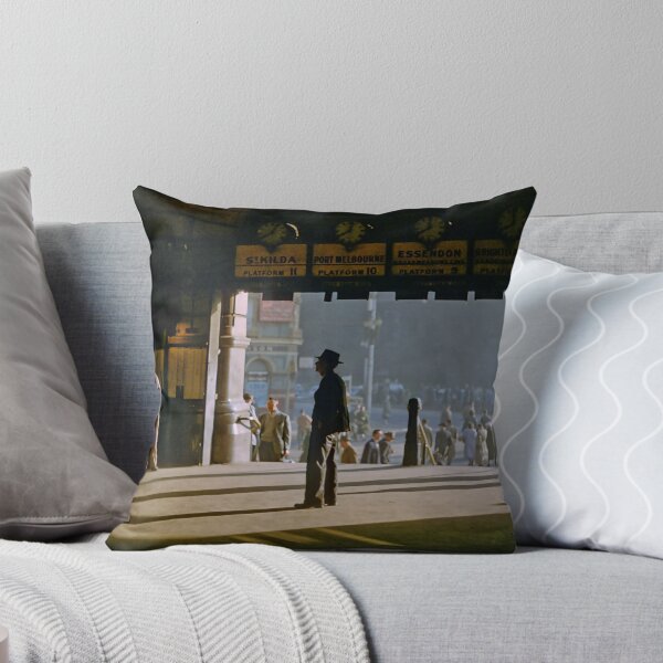Item preview, Clockwatcher on entrance Flinders St station 19580904 0001 designed and sold by Fred Mitchell.