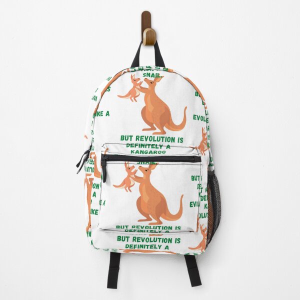 Item preview, Slogan, Proverb Evolution is like a snail, but Revolution is definitely a kangaroo. designed and sold by Hinny8.