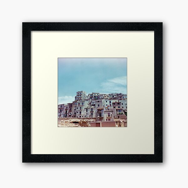 Enna, Sicily, Italy on film. Framed Art Print