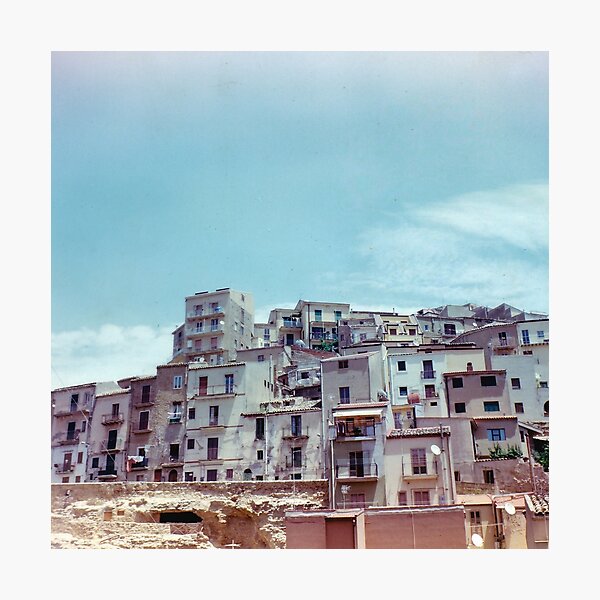 Enna, Sicily, Italy on film. Photographic Print