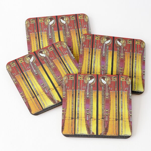 Item preview, Abstract Art Nouveau Female Figures With Egyptian motifs designed and sold by BulganLumini.