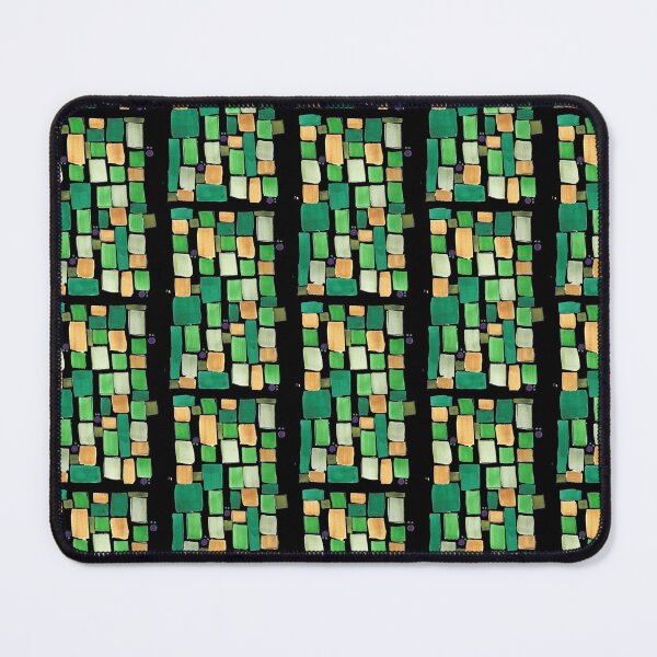 Item preview, MARKER GREEN GOLD SQUARE GEOMETRIC DRAWING  designed and sold by GIVENGRACE.ART.
