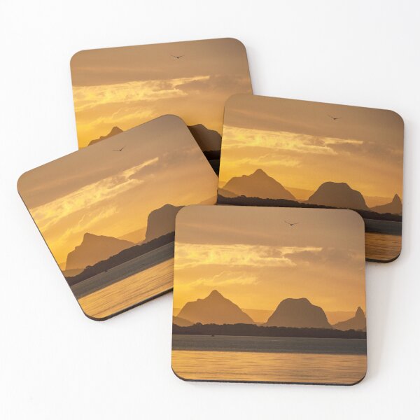 Item preview, Sunset, Glasshouse Mountains: Bribie Island View designed and sold by Andrew Goodall.