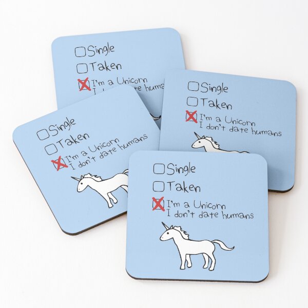 Item preview, I'm A Unicorn, I Don't Date Humans designed and sold by jezkemp.