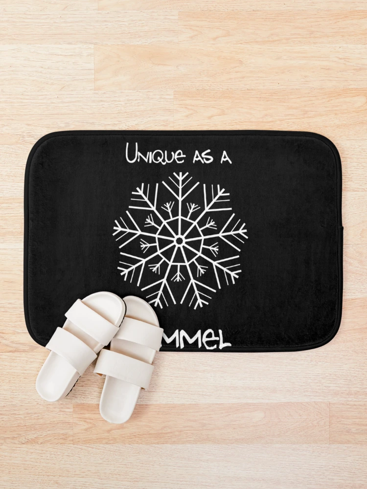Thumbnail 1 of 6, Bath Mat, Unique Snowflake Rommel Essential designed and sold by JenettaGrace.