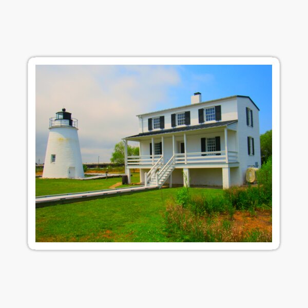 Piney Point Lighthouse and Keepers House Sticker