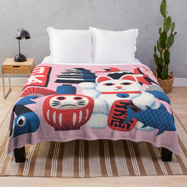 Item preview, Japan Theme Elements Retro - Coral designed and sold by VoodooCircus.