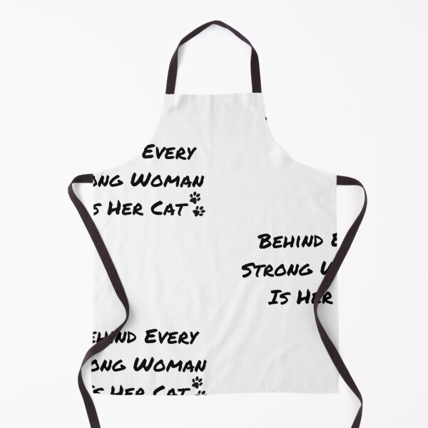 Item preview, Behind Every Strong Woman Is Her Cat designed and sold by AnnaAndVibes.