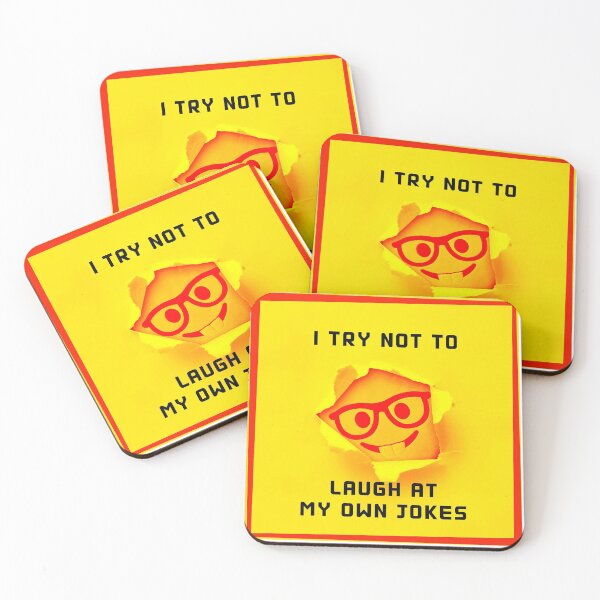 Item preview, I TRY NOT TO LAUGH AT MY OWN JOKES designed and sold by LaBelleMaison.