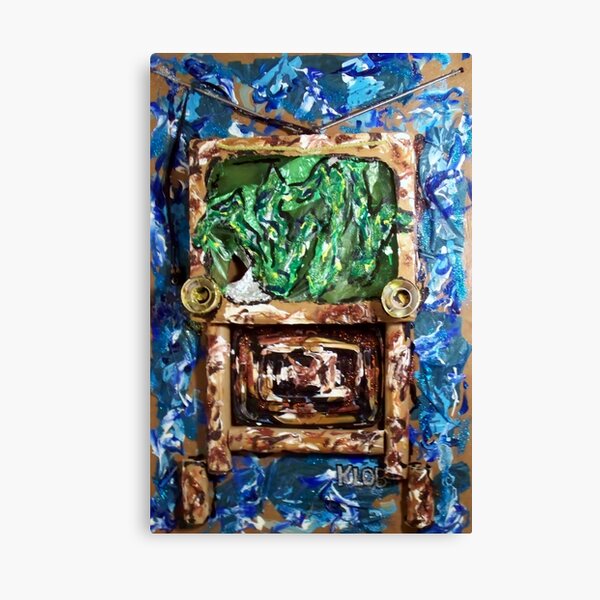 1960's TV (with radioactive greenscreen) Canvas Print